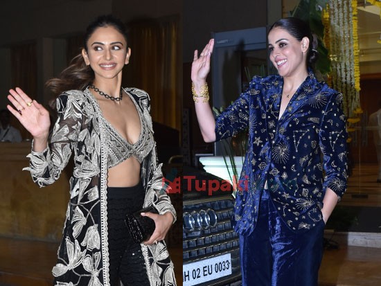 Rakul And Genelia At Wedding In Mumbai